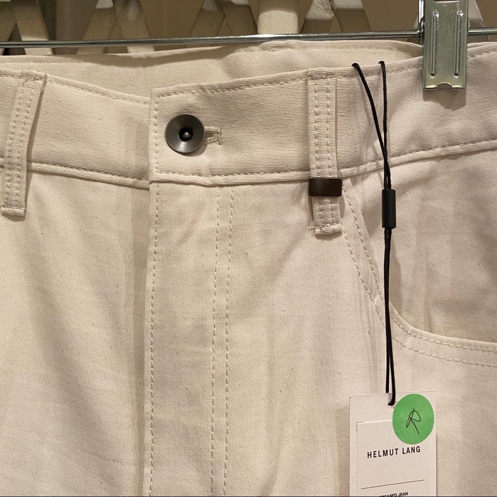 NWT ivory Helmut Lang jeans